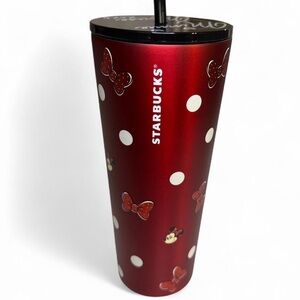 Starbucks Red and White Disney Tumbler